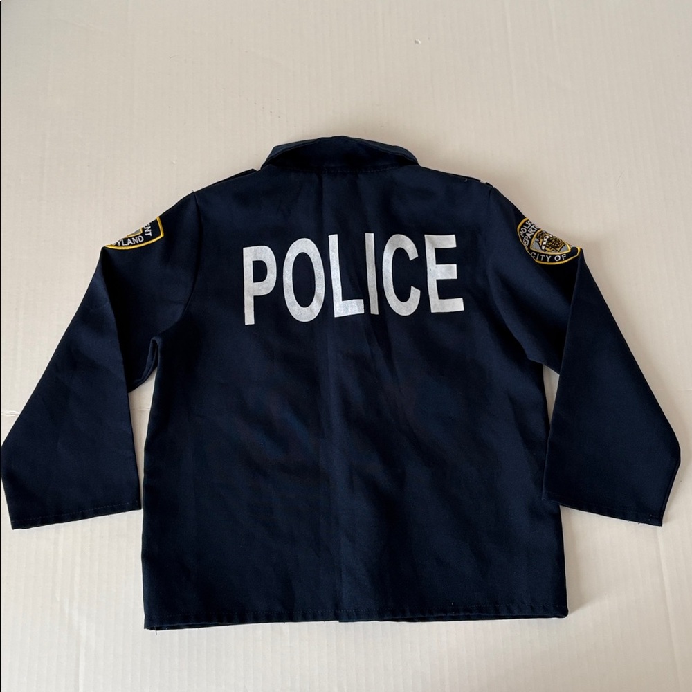 Kids Police Costume Jacket Size: 4-6 Youth